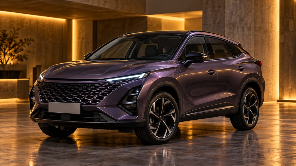 Нейтральное изображение автомобиля без логотипов для страницы выкупа Omoda C5